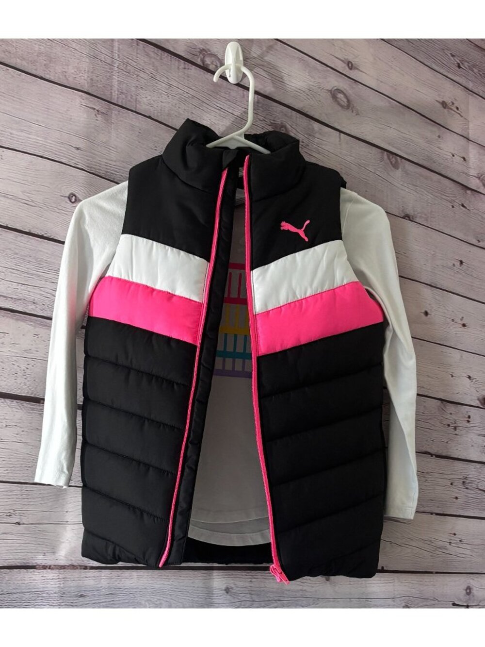 PUMA 2 Piece Vest & Shirt Set: Girls SIZE 7/8